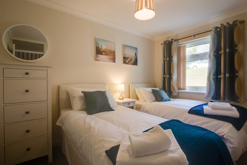 Ground floor twin or super king sized bedroom