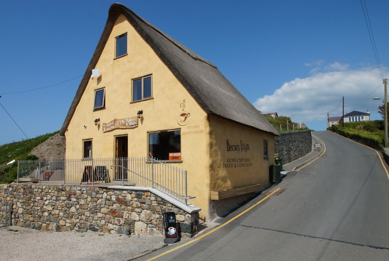 Aberdaron has plenty to offer, including this wonderful thatched roof bakery and tea room