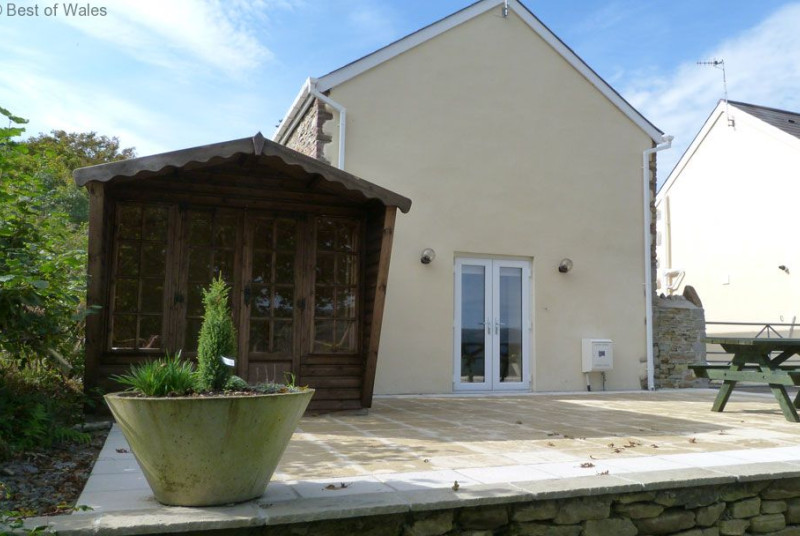 Rear patio area with far-reaching views