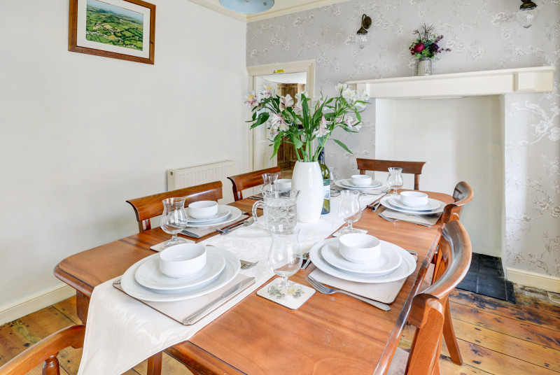 The formal dining room