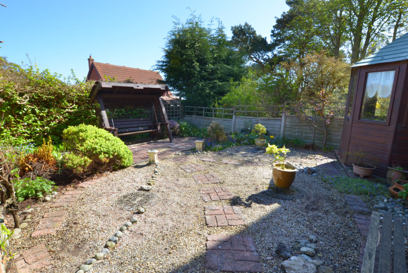 Pretty rear garden at the property