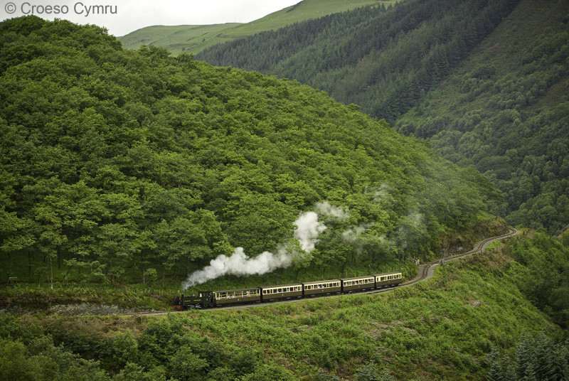 Enjoy the narrow gauge train journey from Aberystwyth to Devils Bridge