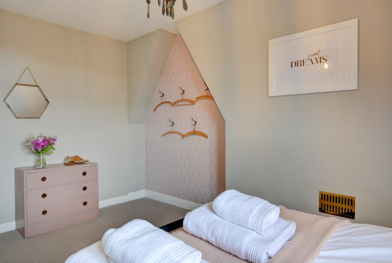 Third floor bedroom with double bed