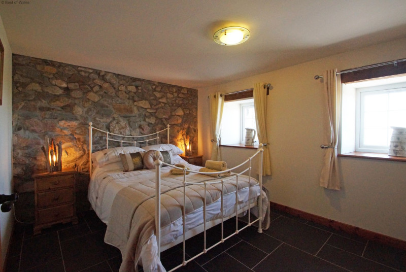 Bedroom 1 with double bed and breathtaking views.