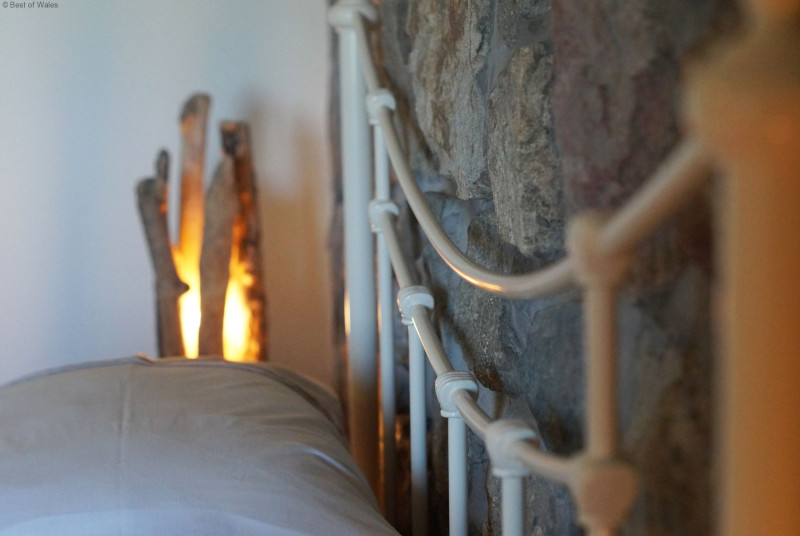 Bedroom 1 with double bed and breathtaking views.