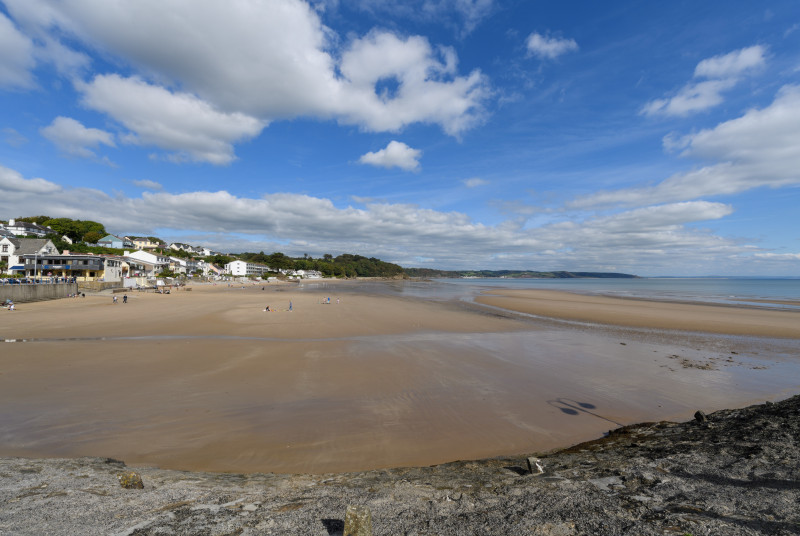The lovely beach in Saundersfoot