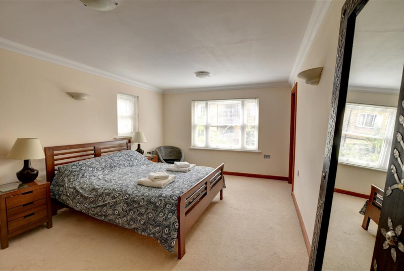 Lovely double bedroom with picture window