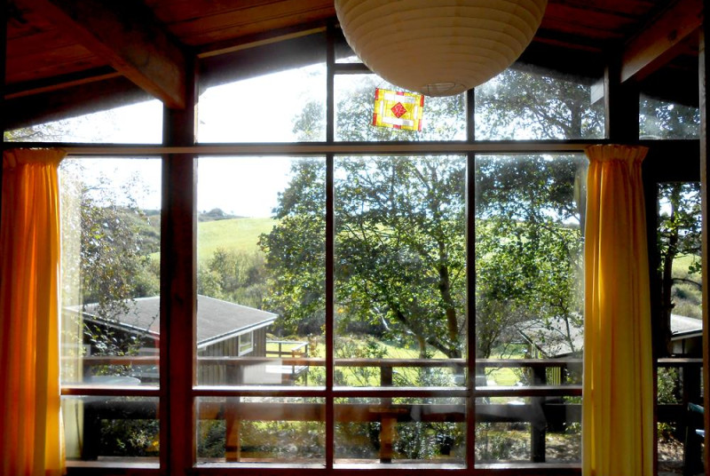 View from the open plan living area window of the surrounding area