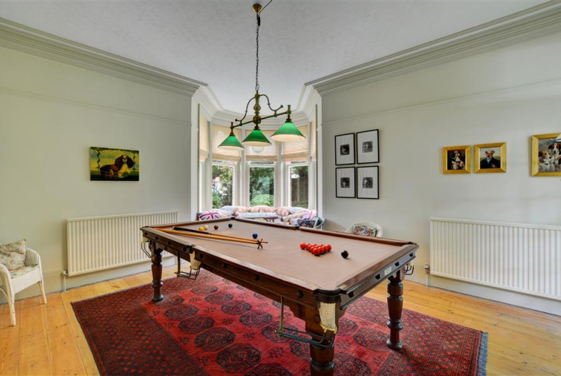 This property has the added benefit of a billiards room